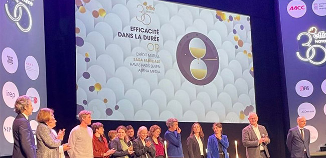 Le Crédit Mutuel remporte le Prix Or Effie France 2023 dans la catégorie : « Efficacité dans la durée » !