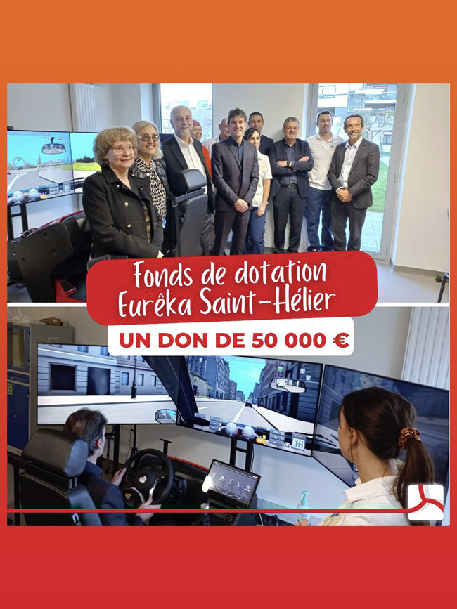 fonds de dotation - Eurêka Saint-Hélier - un don de 50000€