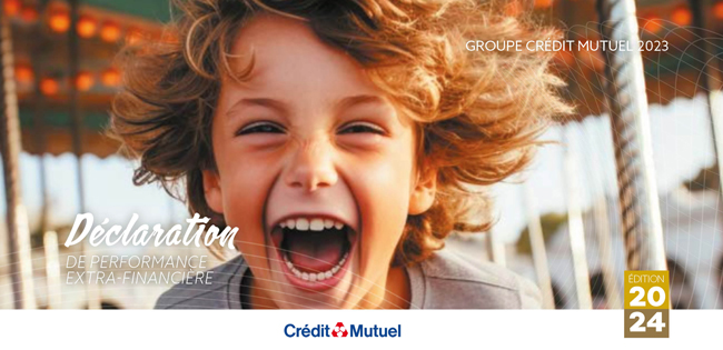 Déclaration de performance extra-financière - groupe Crédit Mutuel 2023 - édition 2024 - logo Crédit Mutuel