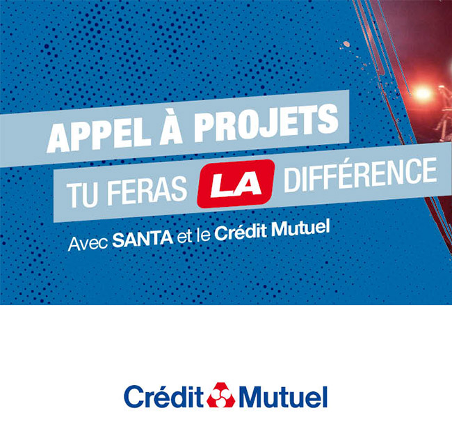 Appel à projets - tu feras LA différence avec SANTA et le Crédit Mutuel
